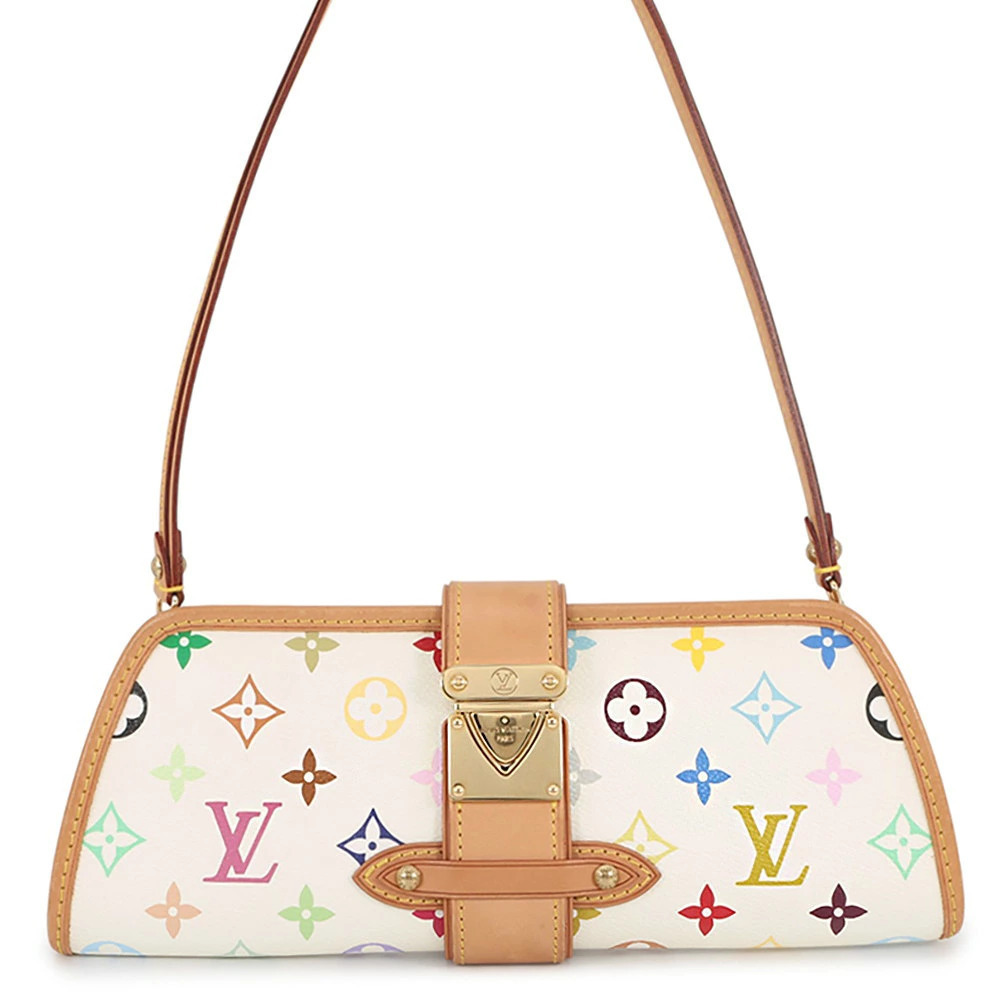 Louis Vuitton Shoulder Bag Monogram Multicolor Shirley Clutch White